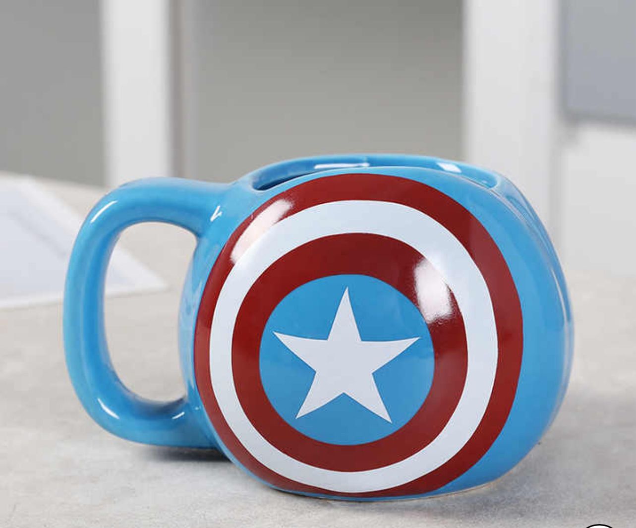 Captain America Shield Ceramic Mug