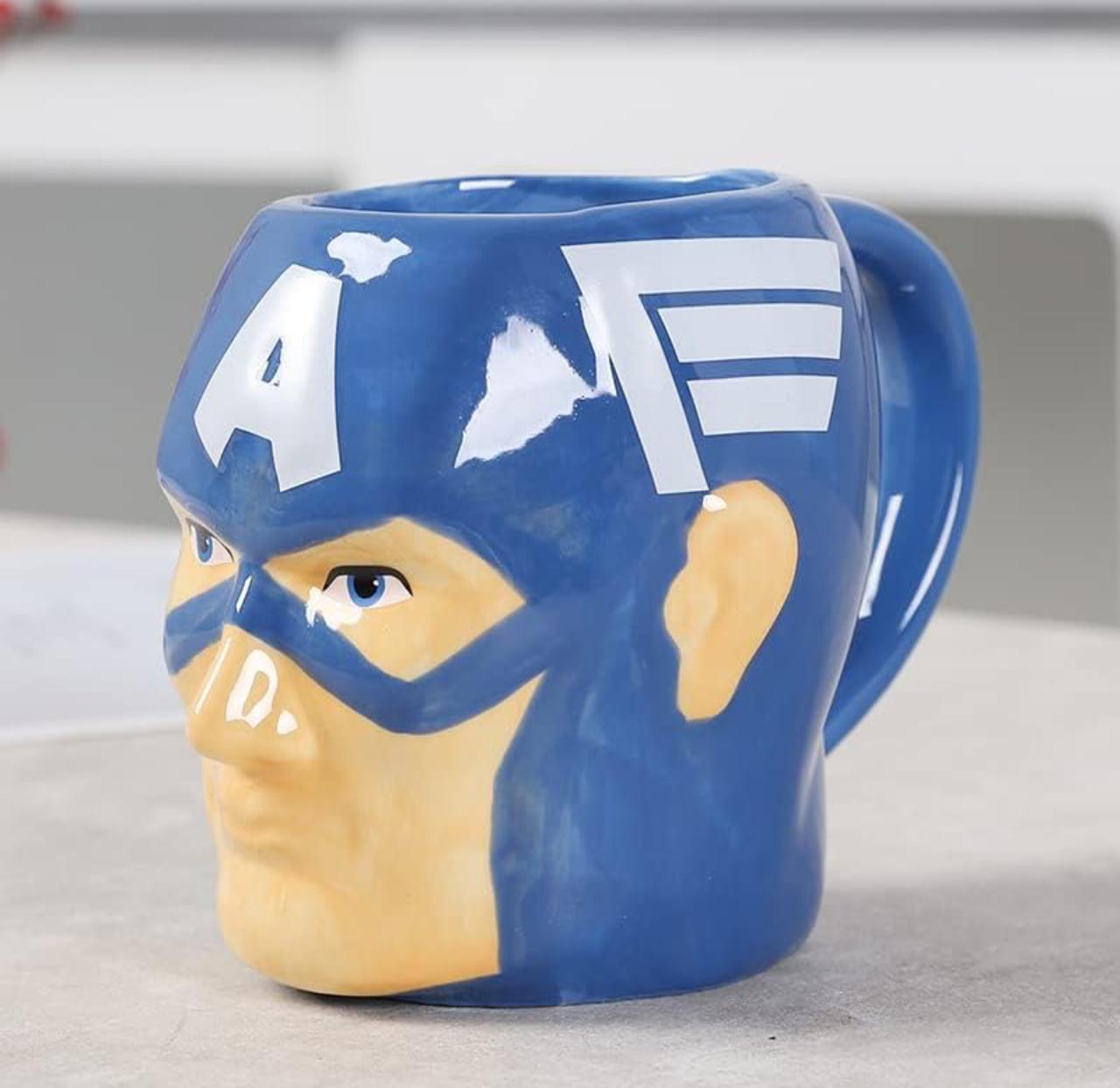 Superhero 3D Ceramic Tea Coffee Mug (Captain America)