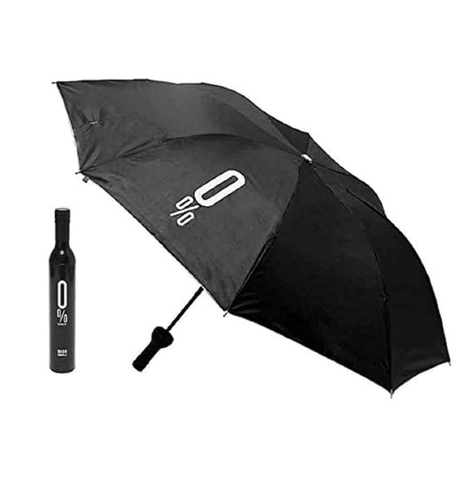 Foldable Bottle Umbrella | Bottle Shape Foldable Umbrella with Plastic Case | Compact Manual Portable Umbrella for Rain & UV Protection