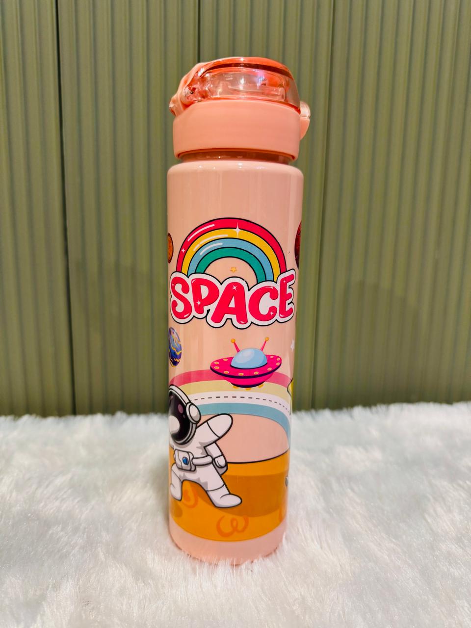 Space Themed Kids Plastic Water Bottles 900ml