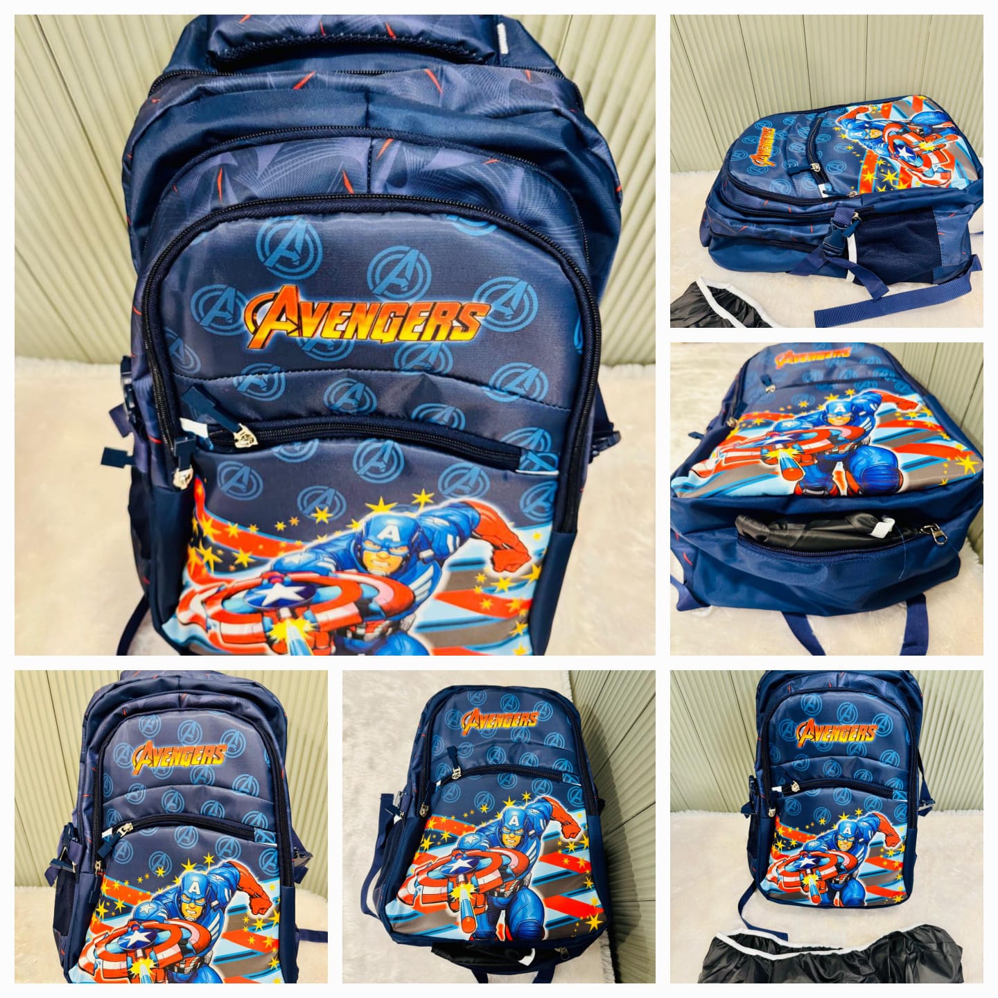 Premium 18” School Backpack with Rain Cover