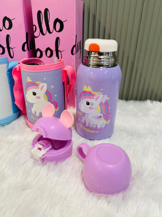 Leak-Proof Bottle with Cute Antler Lid - 500ml