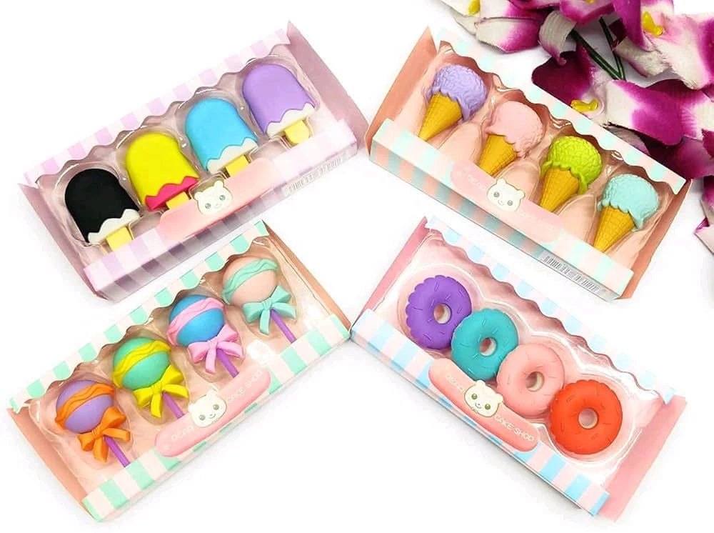 Icecream Eraser 4pc Set