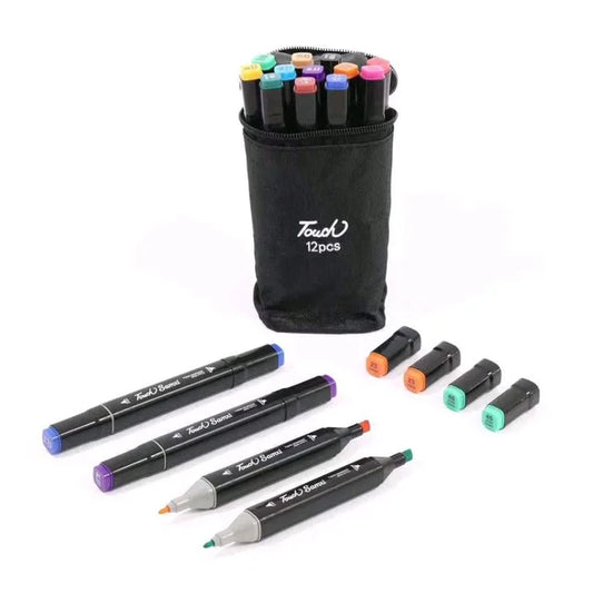 Dual Tip Markers Sketch Pen Set of 12