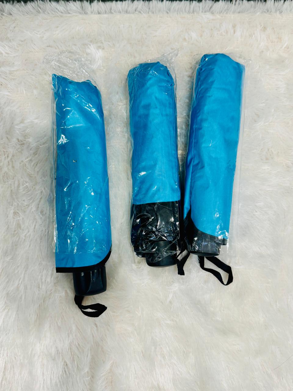Blue Cover Umbrella | Stylish Foldable Umbrella with Protective Cover for Rain & Sun