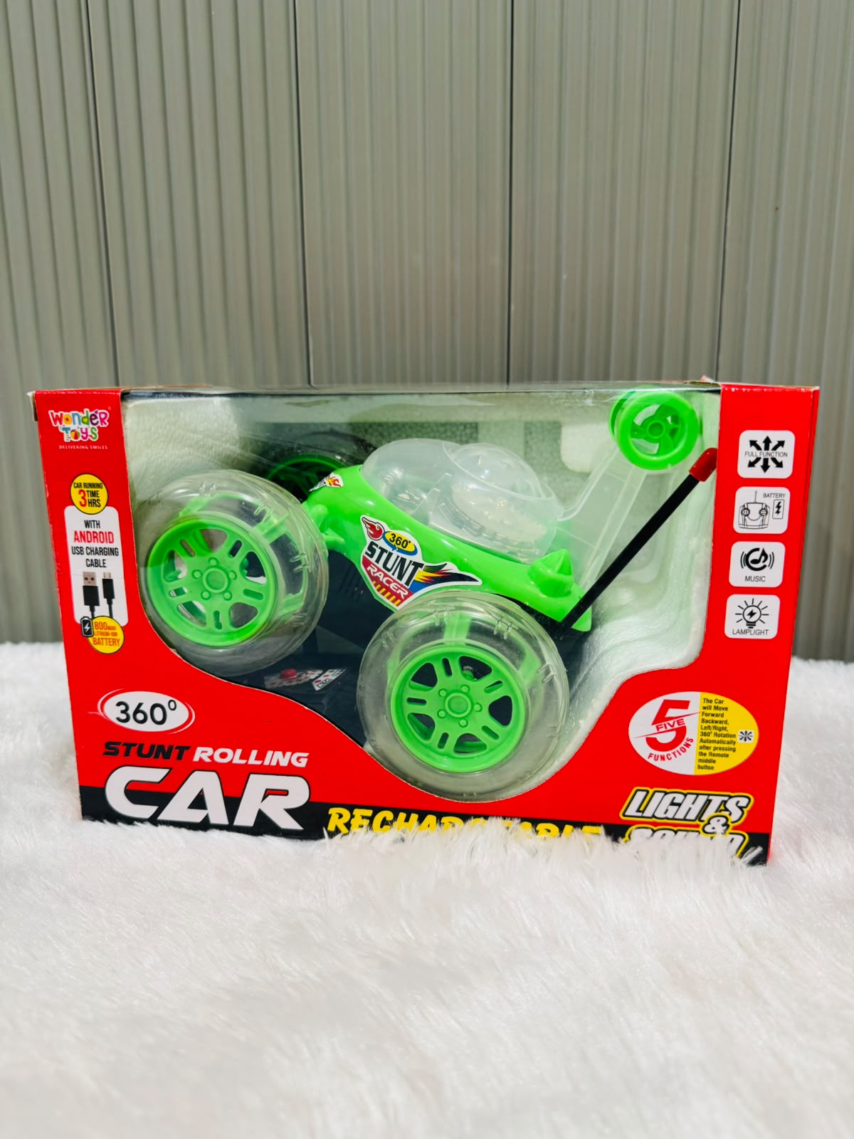 360° Stunt Rolling Car | Rotating Action Toy Car for Kids