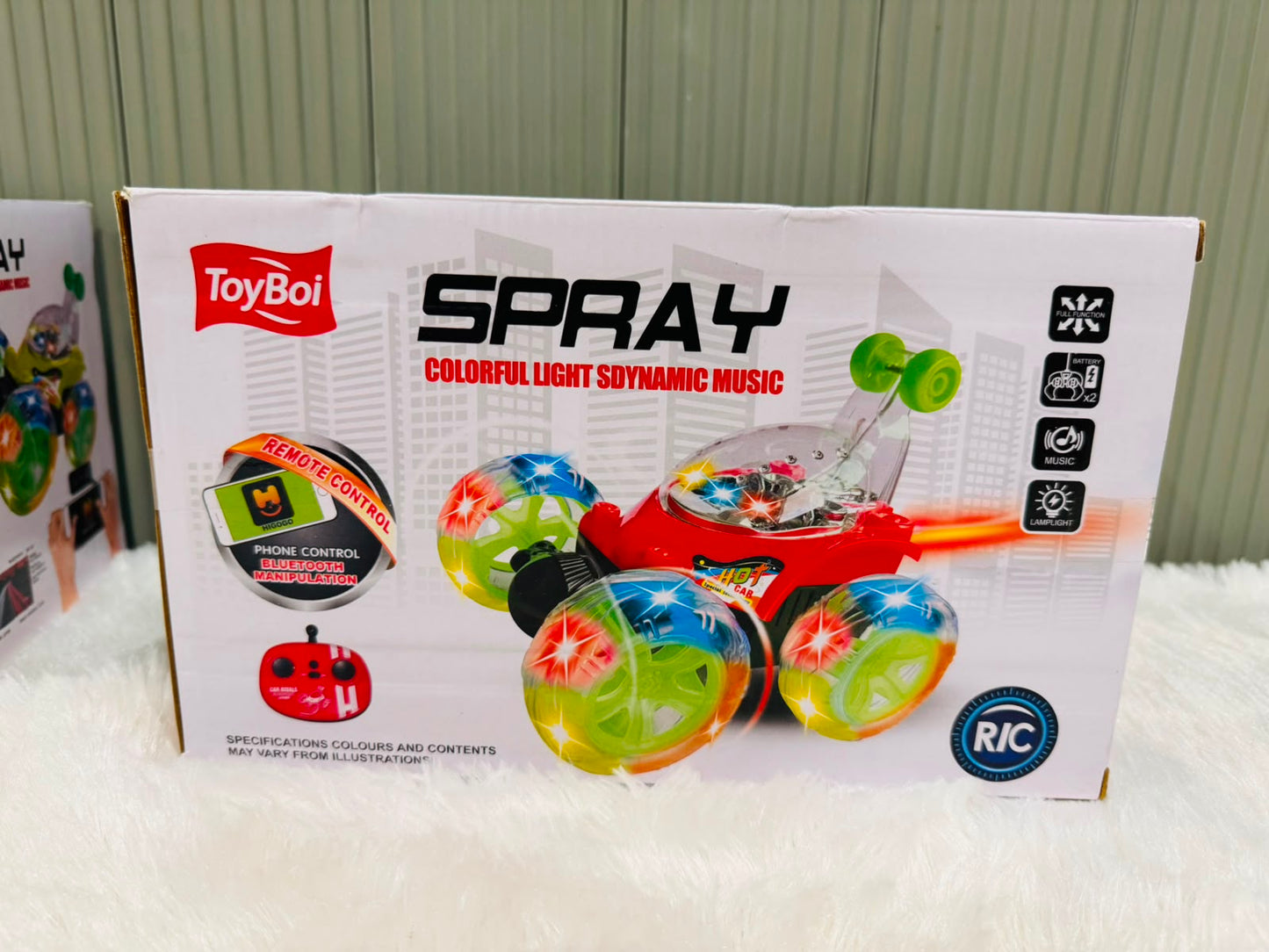 Stunt 360° Automatic Car | Rotating Action Toy Car with Lights & Stunt Performance
