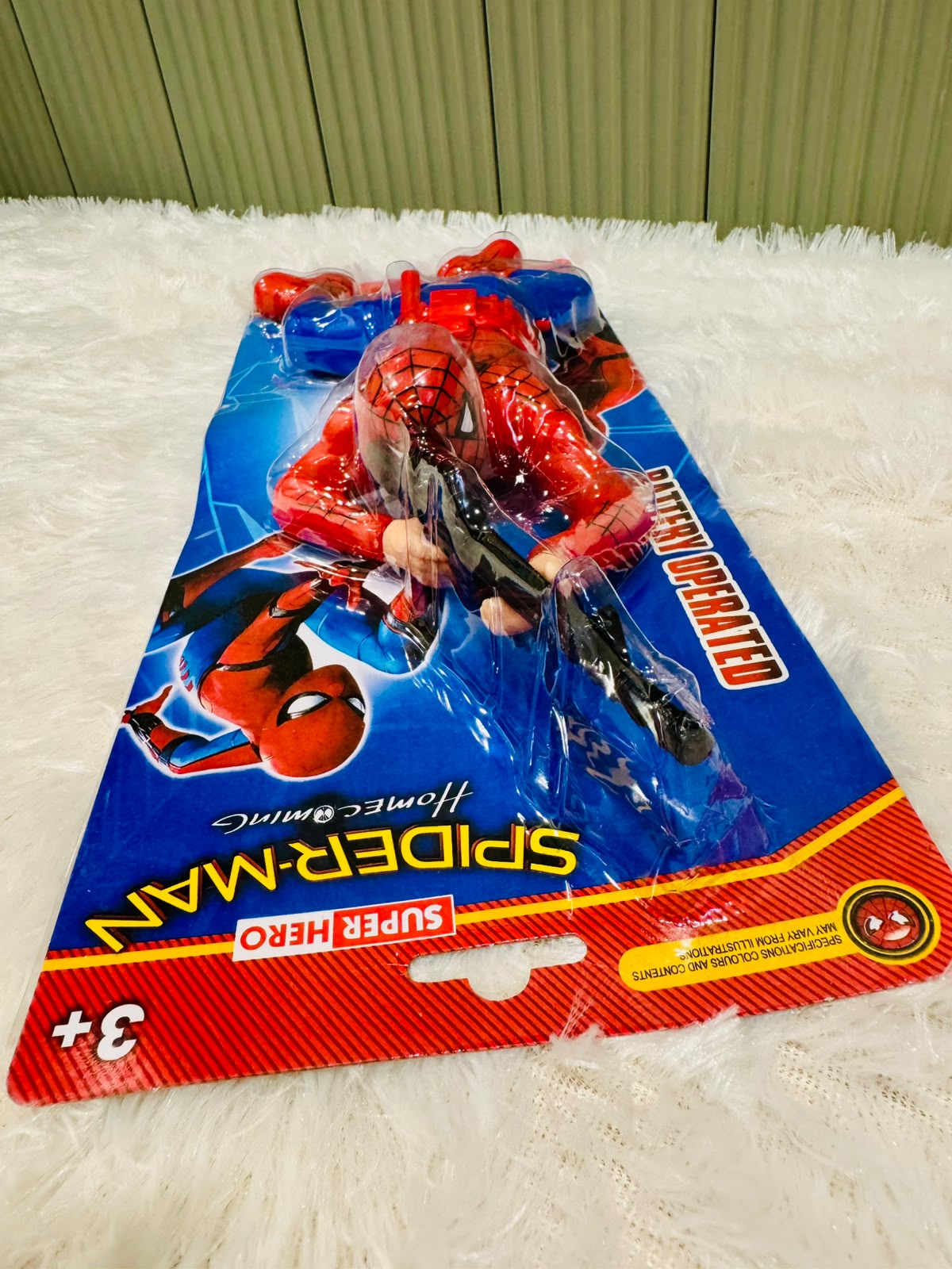 Crawling Pose Superhero Spider-Man Battery Operated Moving Toy | Action Figure for Kids