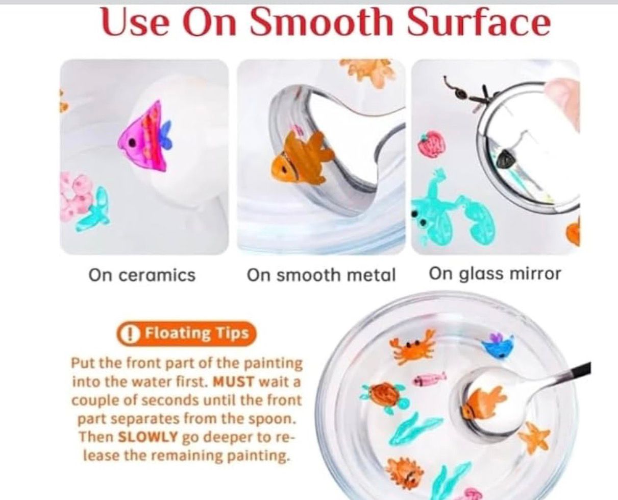 Floating Pen | Magic Water Painting Pen Set | Reusable Drawing & Floating Ink Art Kit for Kids