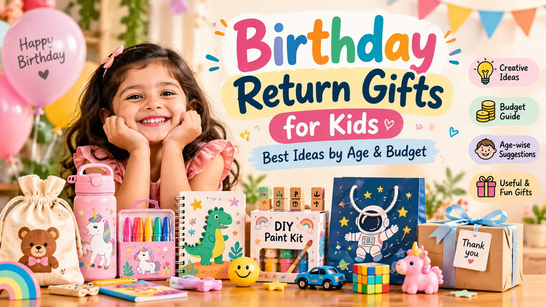 Birthday return gifts for kids with creative, budget-friendly and age-wise gift ideas