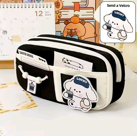 Pencil Pouch Panda - Black