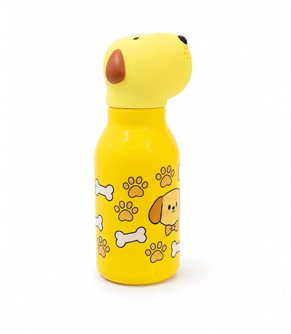 Cute Animal Cartoon Printed Plastic Water Bottle for Kids – Colourful & Lightweight Drinking Bottle