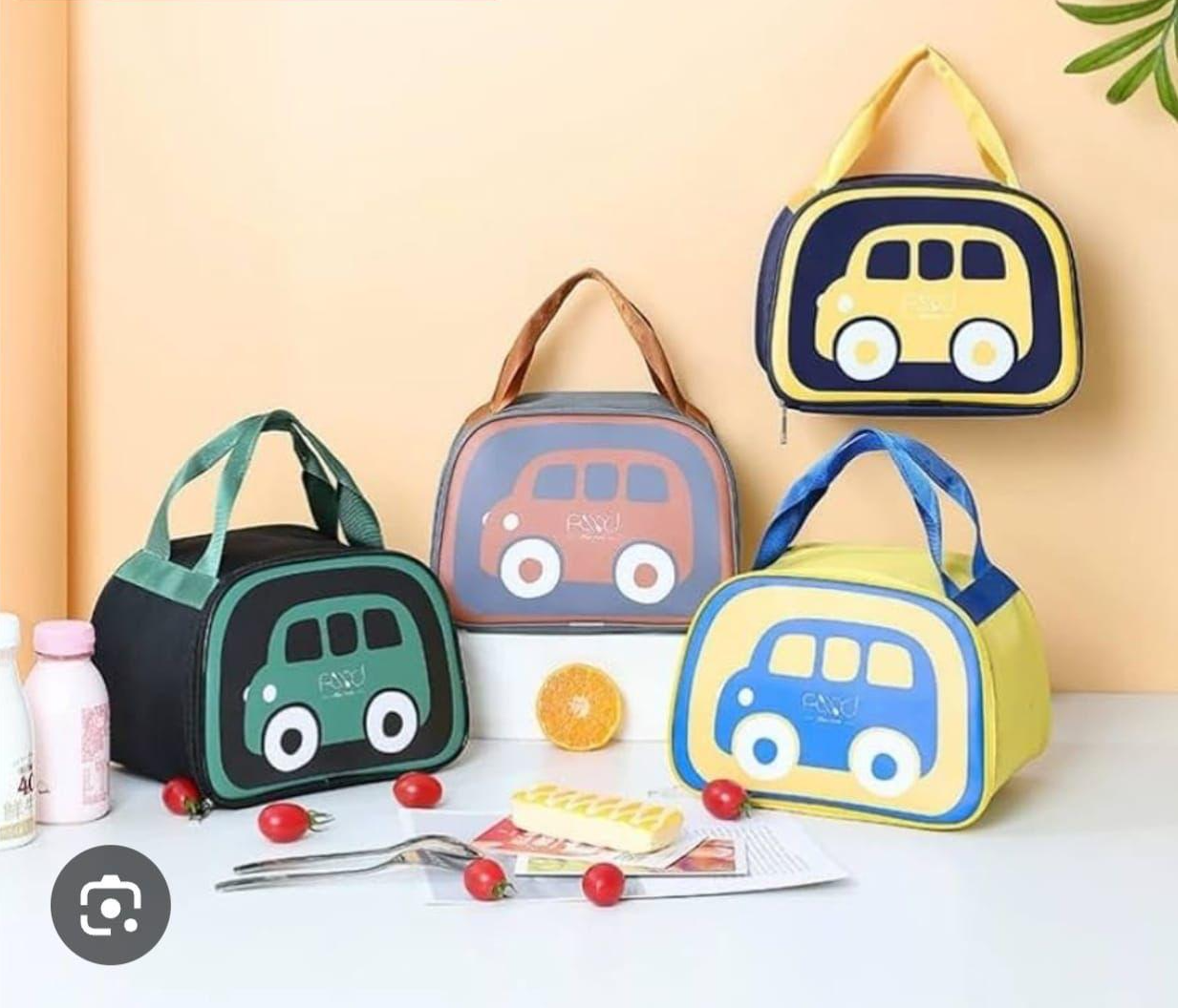 Kids Insulated Car Lunch Bags