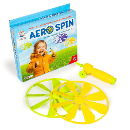 Aero Spin Flying Disc & Spinning Top Toy Set – Indoor & Outdoor Game for Kids