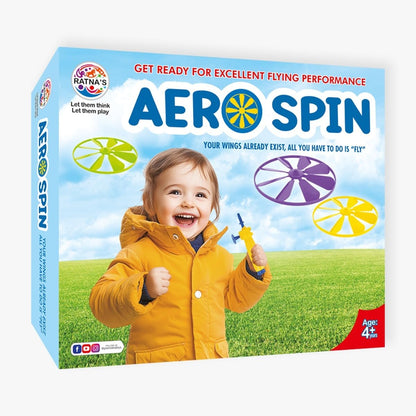 Aero Spin Flying Disc & Spinning Top Toy Set – Indoor & Outdoor Game for Kids