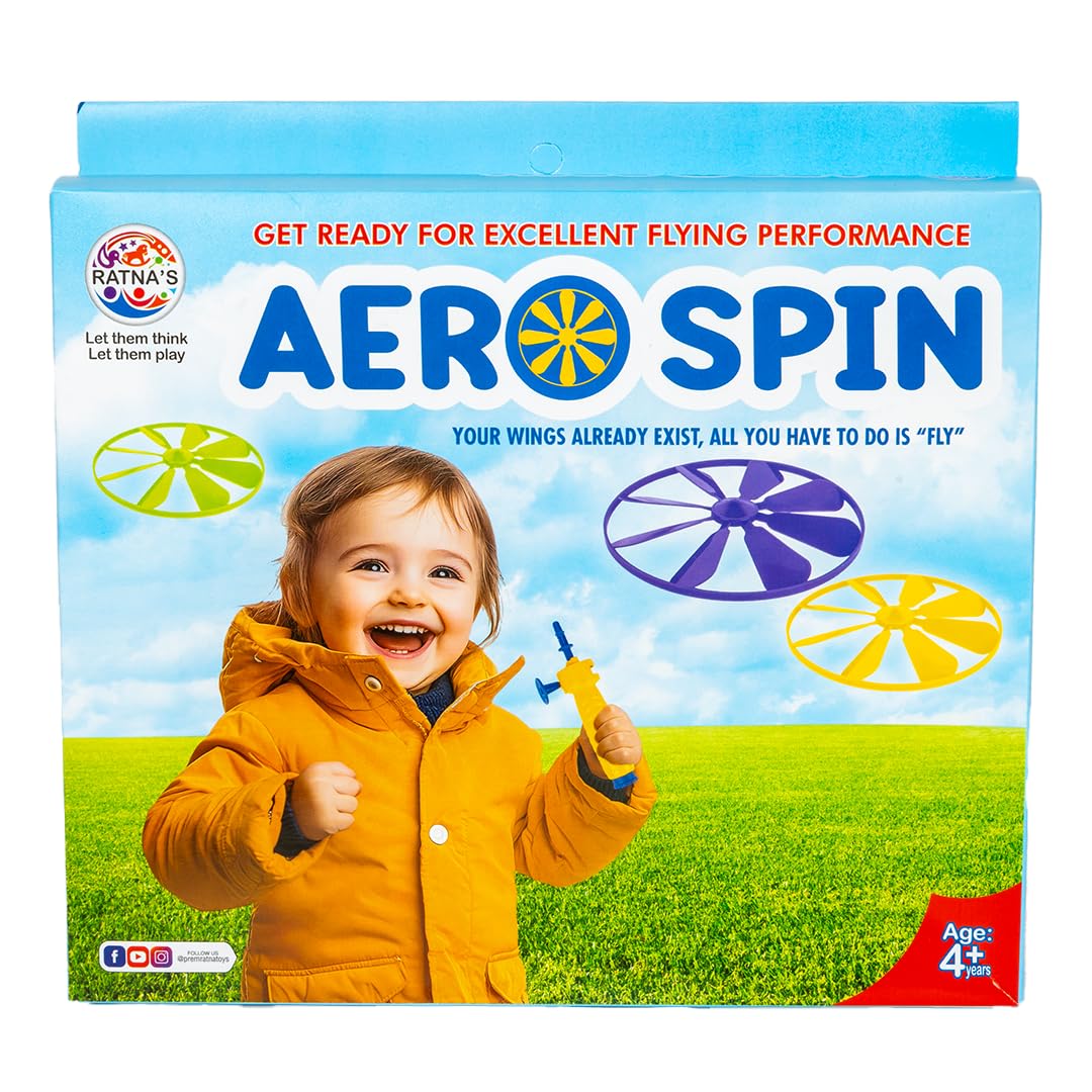 Aero Spin Flying Disc & Spinning Top Toy Set – Indoor & Outdoor Game for Kids