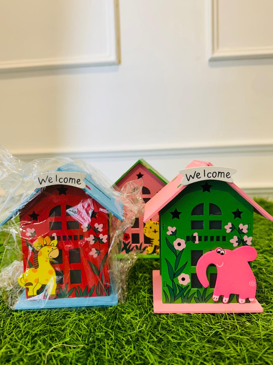 Kids Wooden Piggy Bank - Big Size | Decorative Money Coin Savings Bank
