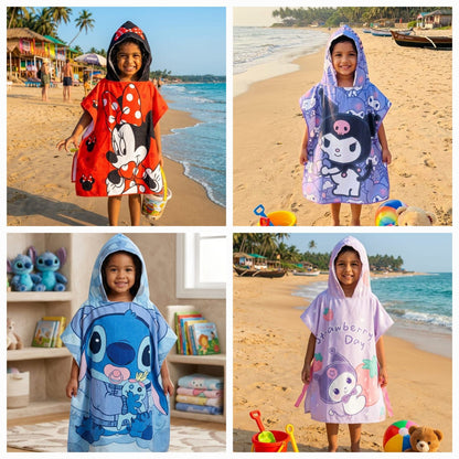 Hooded Towel for Kids | Bathrobes | Quick Dry Kids Towel | Soft Lightweight Baby Wrap for Beach