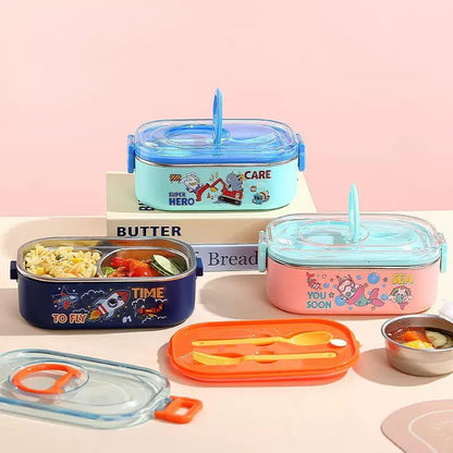 Kids Leakproof Lunch Box with 2 Compartments