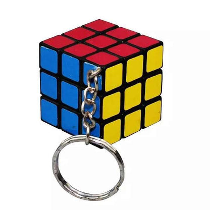 Rubik Cube Puzzle Design Keychain | 3×3 Mini Toy Keychain | Birthday Return Gift for Kids & Adults