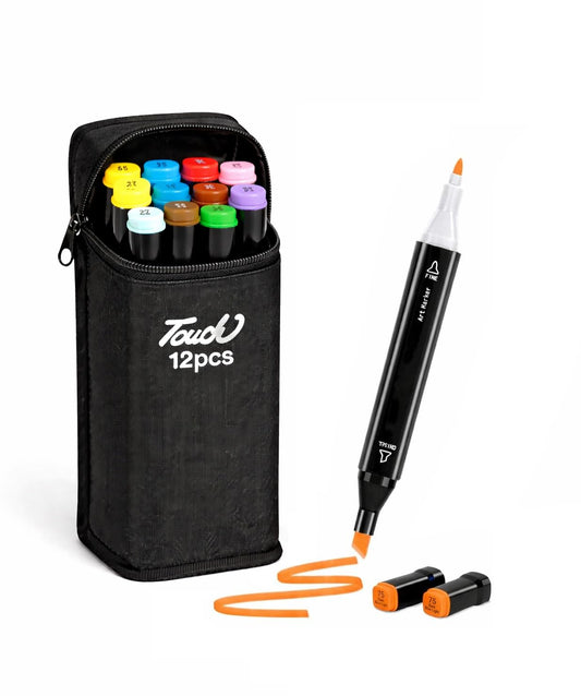 Dual Tip Markers Sketch Pen Set of 12