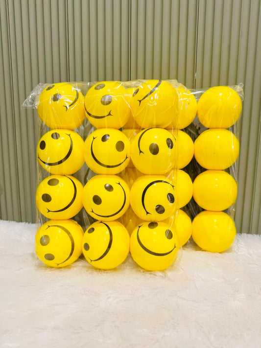 Smiley Balls | Yellow Coloured Soft & Smooth Squeeze Balls for Kids