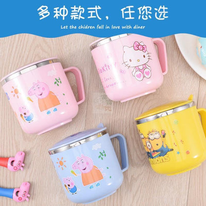 Cartoon Printed Stainless Steel Cup/Mug 270ml