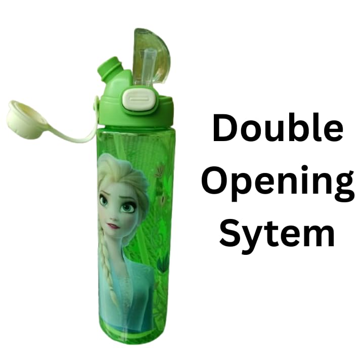 Tumbler Character Water Bottle 900ml | Plastic | Built-in Straw | Leakproof Push-Button Lid | Cute Cartoon Design
