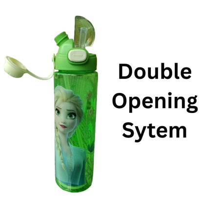 Tumbler Character Water Bottle 900ml | Plastic | Built-in Straw | Leakproof Push-Button Lid | Cute Cartoon Design