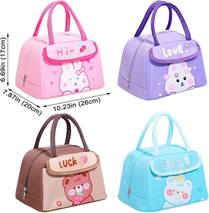Kids Insulated Cute Bunny Lunch Bag