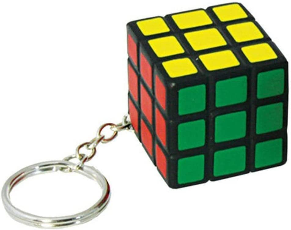 Rubik Cube Puzzle Design Keychain | 3×3 Mini Toy Keychain | Birthday Return Gift for Kids & Adults