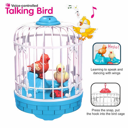 Talking Bird Toy for Kids | Repeats What You Say | Singing, Speaking, and Dancing Bird Toy| Funny Education Toys for Children Playing at Home