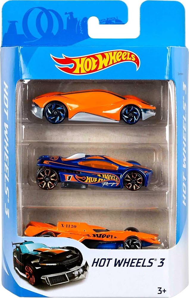 Hot Wheels Cars Pack of 3