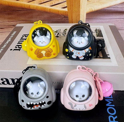 Luminous Cute Animal Backpack Keychain