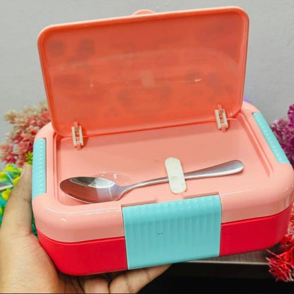 Kids Stainless Steel Lunch Box, Space Theme Design with Multiple Compartments Lunch Box