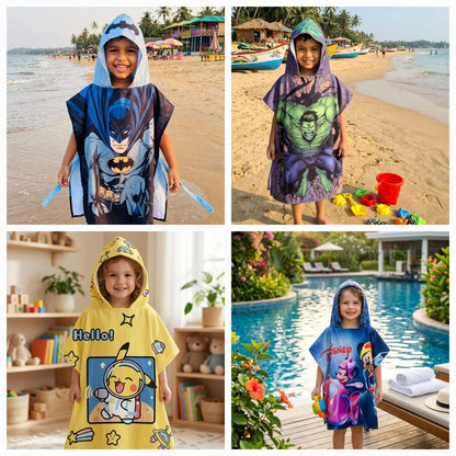 Hooded Towel for Kids | Bathrobes | Quick Dry Kids Towel | Soft Lightweight Baby Wrap for Beach