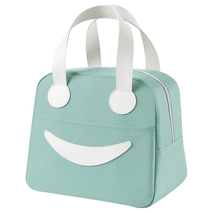 Cute Smiley Face Design Insulated Launch Bag