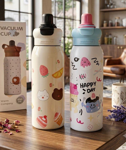 Vacuum Cup Water Bottles 650ml