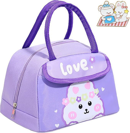 Kids Insulated Cute Bunny Lunch Bag