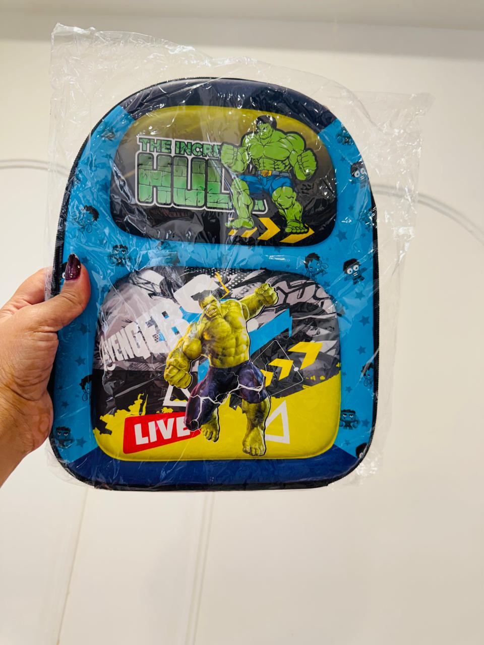 Superhero Theme 3D Hard Top School Bag for Kindergarten Kids | Birthday Gift 🎒