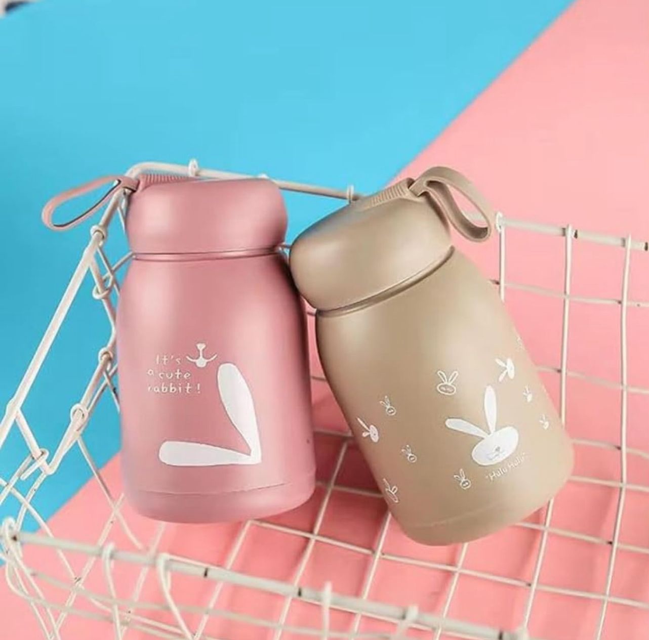 Cute Rabbit Water Cup Student Vacuum Cup