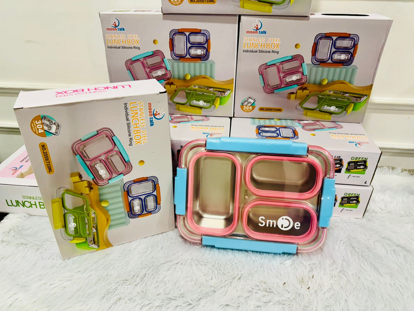 Stainless Steel 3 Compartment Lunch Box