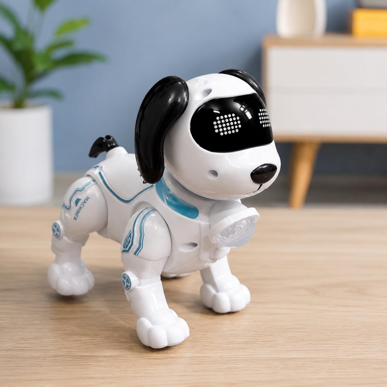 Mechanical Robot Dog Toy | Walking Action, Music, LED Lights & Sound Toy for Kids