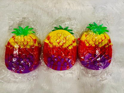 Cute Pineapple Pop-It Sling Bag | Silicone Fidget Crossbody Bag for Kids