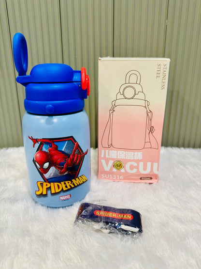Kids Stainless Steel Vacuum Bottles featuring 🐭 Mickey, 🕷️ Spider-Man & ❄️ Elsa! - 800ml