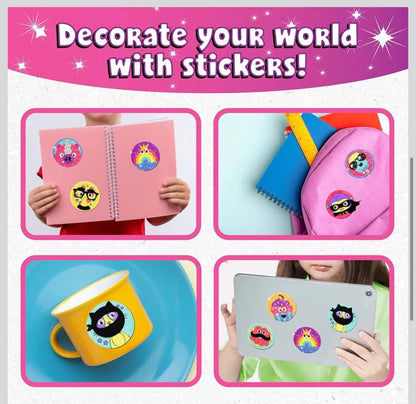 Doodle Hog DIY – Magnets Canvas & Diamond Paint Kit | Creative Art & Craft Set for Kids