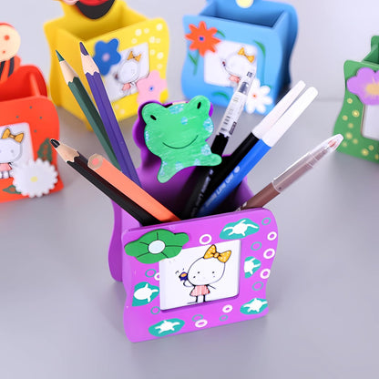 Wooden Animal Pen Stand | Cute Animal Theme | Eco Friendly | Return Gifts for Kids | Bday Returns Gift