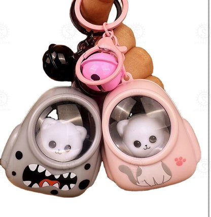 Luminous Cute Animal Backpack Keychain