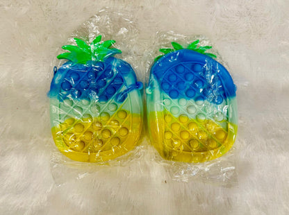 Cute Pineapple Pop-It Sling Bag | Silicone Fidget Crossbody Bag for Kids