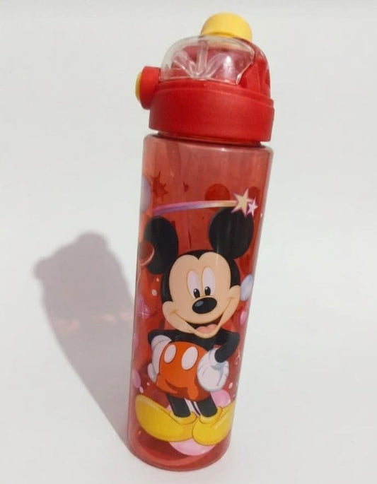 Tumbler Character Water Bottle 900ml | Plastic | Built-in Straw | Leakproof Push-Button Lid | Cute Cartoon Design